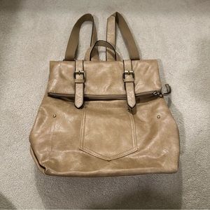 Faux Leather Backpack